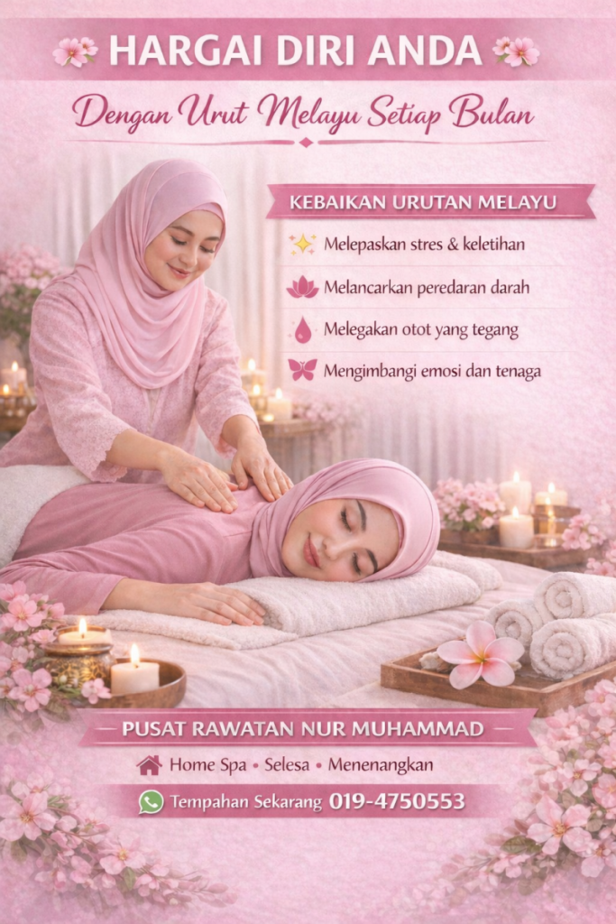 Urut Melayu wanita ( Seberang Perai, Permatang Pauh, Bertam Kepala Batas )
