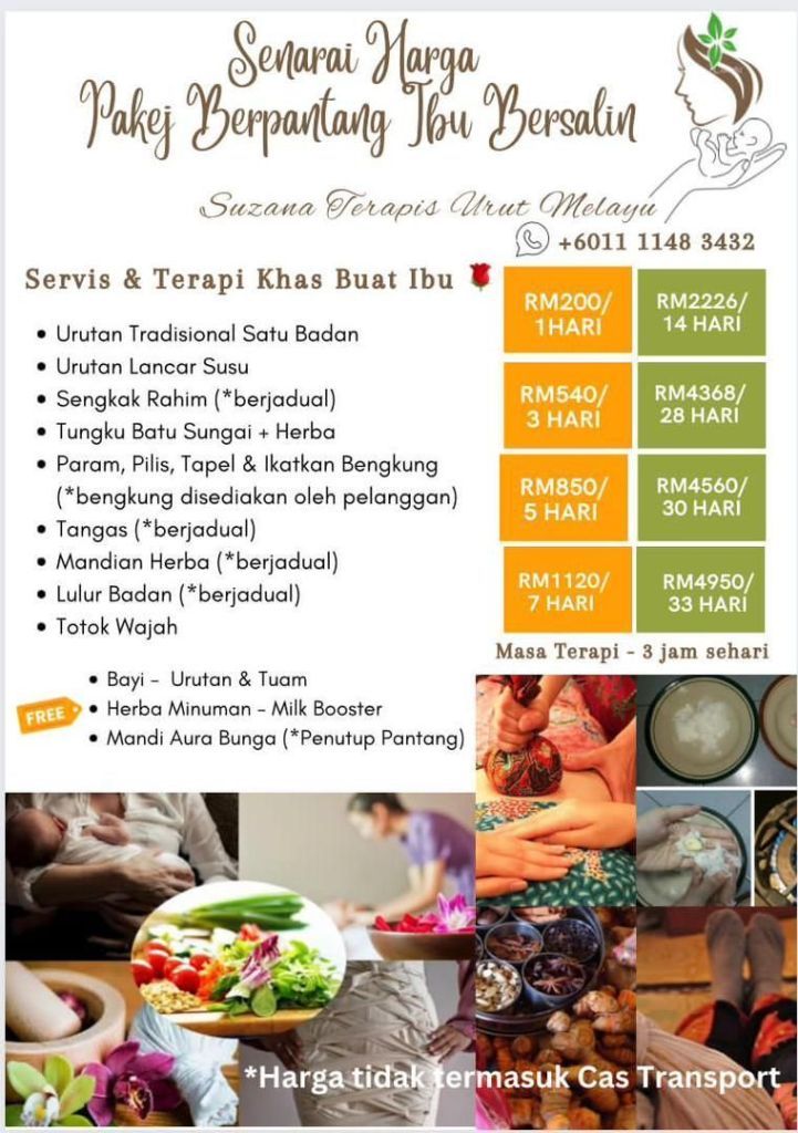 URUT TRADISIONAL SARAF WANITA JOHOR BAHRU JOHOR