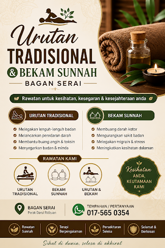 Urutan Tradisional & Bekam Bagan Serai By ES